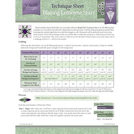 Studio 180 Design Technique Sheet - for Blazing Lemoynes Stars Quilt Blocks