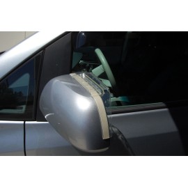 Unbrand 2 x CLEAR SIDE REAR VIEW MIRROR WINDOW RAIN SUN VISOR GUARD TPU VORTEX GENERATOR