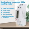 DEWIN Electricity Meter, AC Meter, Single-Phase kWh Counter, DIN Rail
