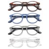 DXYXYO 4 Pack Reading Glasses for Women Small Face Blue