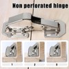 Aoyswuz Pack of 4 Cabinet Hinges 113 x 43 mm