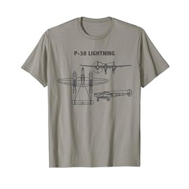 P-38 Lightning World War II Airshow T Shirt