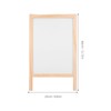 Toyvian Standing Art Easel for Kids - Double-Sided Wooden Blackboard,