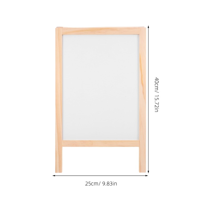 Toyvian Standing Art Easel for Kids - Double-Sided Wooden Blackboard,