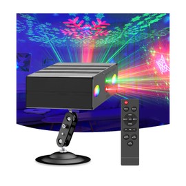 Party Lights,Disco DJ Strobe Light Rave Stage Projector Effect Dance Club Light Sound Activated with Remote Control for Parties Home Show KTV Pub Dance Christmas