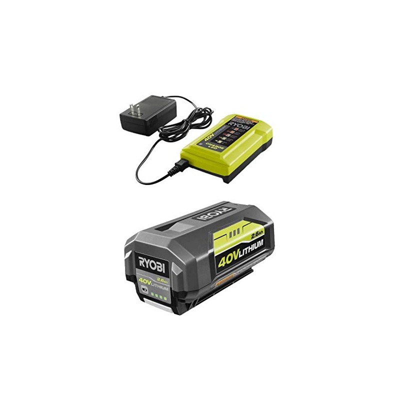 RYOBI 40-Volt 2.6 Ah High Capacity Combo Kit, (No-Retail Packaging),
