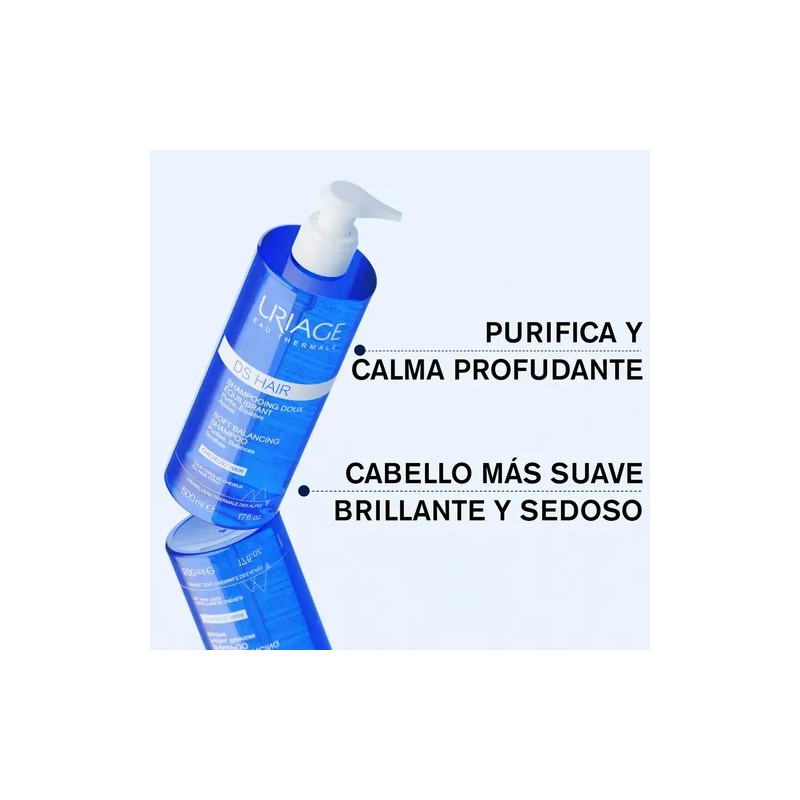Uriage Ds Hair Shampoo Suave Equilibrante Diario 500ml