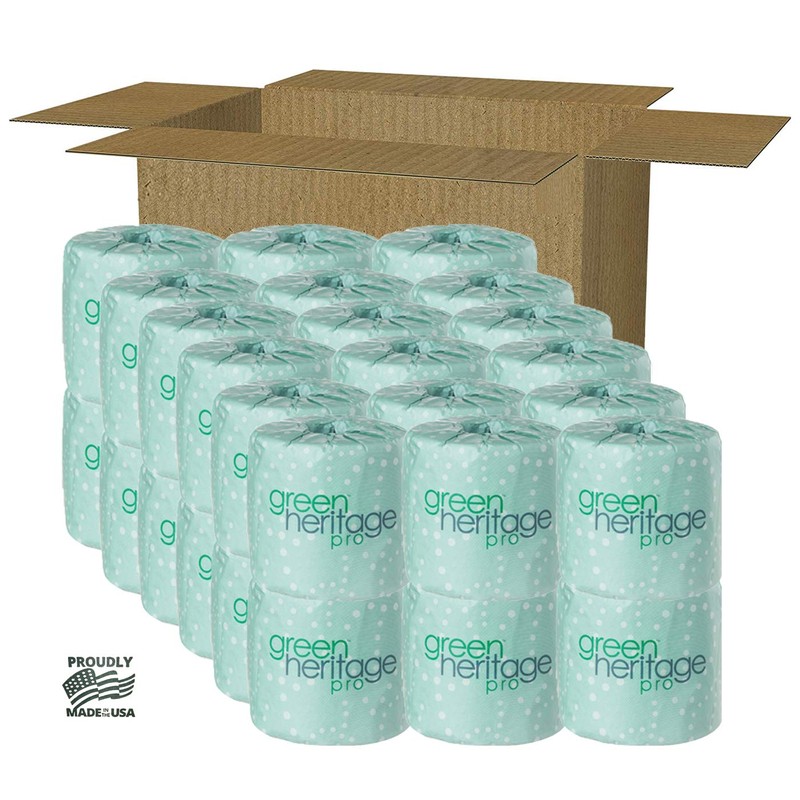 Green Heritage, 2-Ply Toilet Paper, 500 Sheets per Roll, 36
