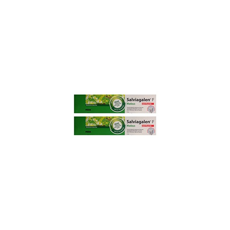 2 x Salviagalen F Madaus toothpaste, 75 ml, PZN 11548356