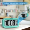 Peakeep Night Light Digital Alarm Clock Battery Operated with Indoor