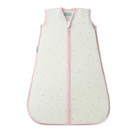 molis&co - Baby Summer Sleeping Bag - Summer Baby Sleeping Bag 0.4 TOG - Newborn Baby Sleeping Bag Sleeveless - 100% Cotton (Oeko-Tex 100), Premium Quality - Pink Sky (95 cm)
