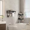 VOLPONE Corner Shower Caddy with Razor Holder Adhesive Shower Shelf