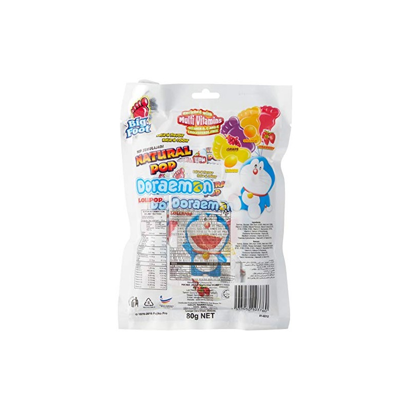 Big Foot Doraemon Series - Natural Pop Doraemon Lollipop (8