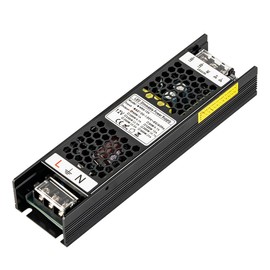BTF-LIGHTING 60 Watts DC12V 5A Dimmable Triac/0-10V/1-10V Constant Voltage LED Driver Dimmer Power Supply AC 100V to 130V Transformer Adapter Converter Max60W for FCOB Single Color LED Strip