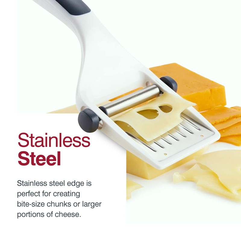 Zyliss Dial & Slice Cheese Slicer - Adjustable, Handheld Cheese