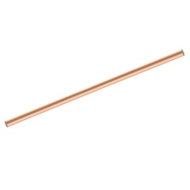 QUARKZMAN 1 Piece Pure Copper Round Rod 9.5 mm / 12/32 Inch Diameter 330 mm / 13 Inch Length Solid Copper Rod Lathe Bar for DIY Metal Crafts Metalworking Hobbies