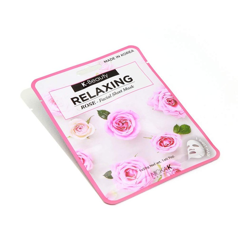 K-BEAUTY RELAXING ROSE FACIAL SHEET MASK
