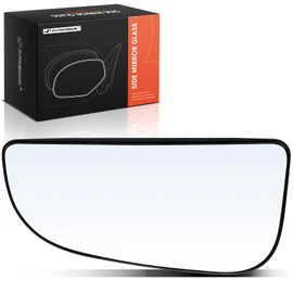 A-Premium Left Driver Side Lower Non-Heated Mirror Glass with Backing Plate - Compatible with Ram 2500 2019-2022, 3500 2019-2022, 4500 2019-2022, 5500 2019-2022 - Towing Mirror Convex