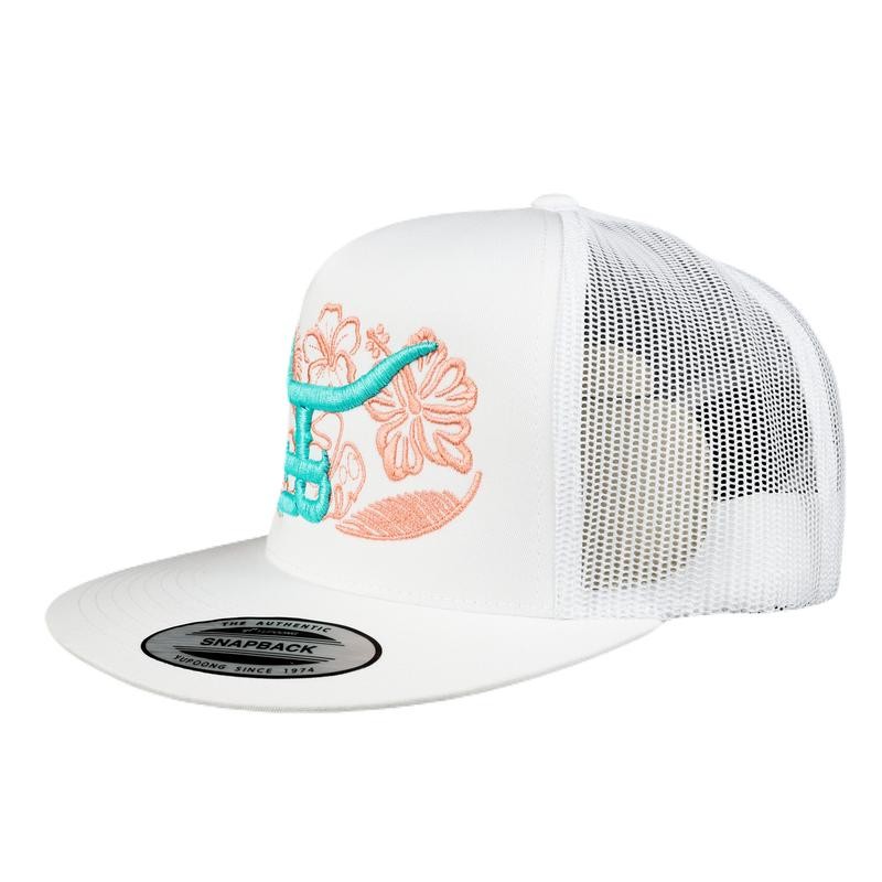 Tropical Rancher - Flatbill Trucker Snapback - Color: Black