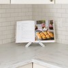 EFFORTICH Cookbook Stand, Wooden Recipe Book Holder, Cook Book Stand