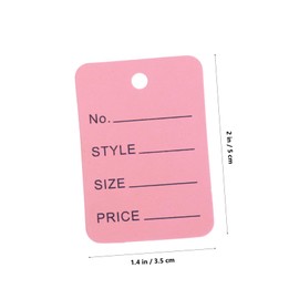 CAXUSD 1000pcs Price Tags with String Writable Kraft Paper Hang Tags for Jewelry Clothing Shoes Artworks Easy Attachment Display for Retail Pricing