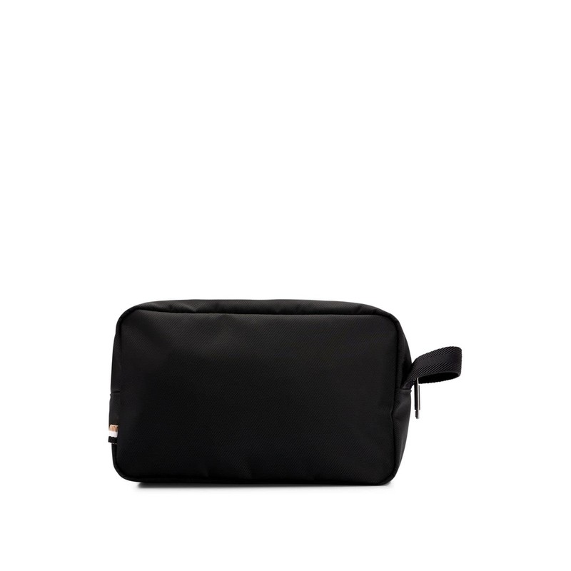 BOSS Men's Catch 2.0DS Washbag Logo Toiletry Bag Made from
