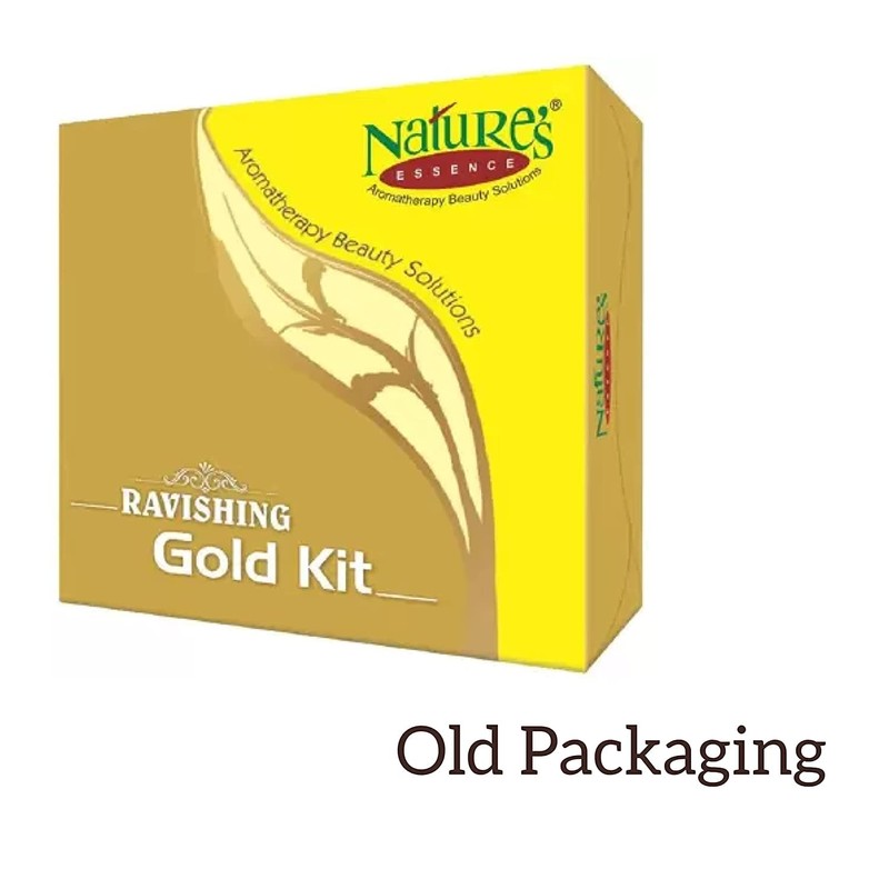 Nature's Essence Glowing Gold Facial Kit, 500 grams (5X100 grams)