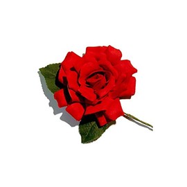 La Senorita Flamenco Rose, Spanische Blume, Haarschmuck Rot