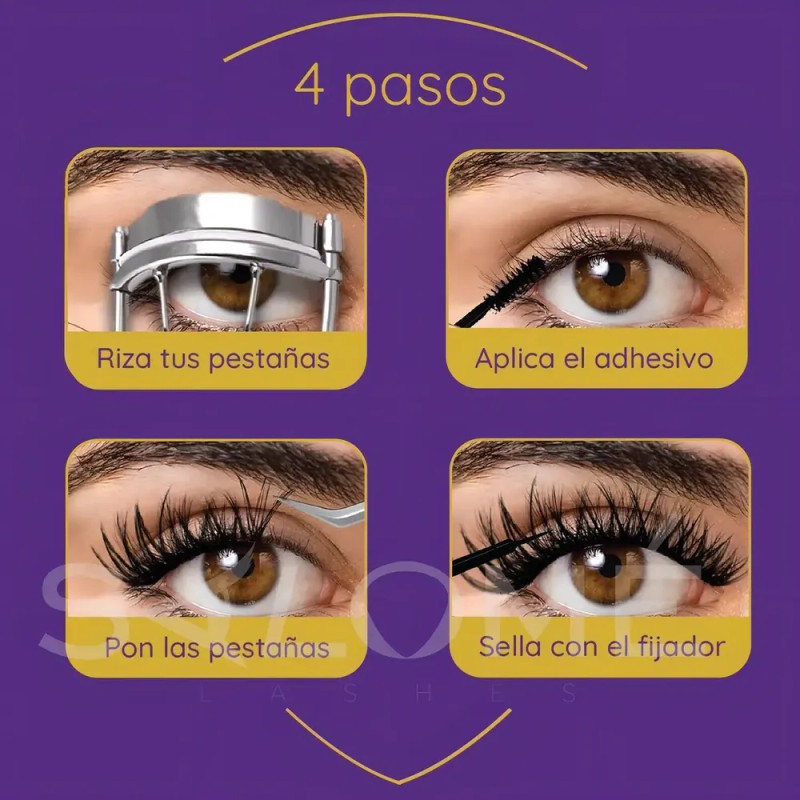 Kit De Extensión De Pestañas Diy Gollee D04 Mas Color