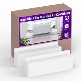Mxclimate Foam Block for U Shaped Window Air Conditioner Compatible with Midea U-Shaped Window AC,Universal for 8000/10,000/12,000 BTU, Prevent Air Leakage,Summer/Winter Heat and Draft Insulating