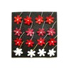TH Set of 50 Tiny Flower Mixed Tone Red White