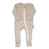 PARADE Organic Snuggle Soft Melange '2-Way' Zipper Romper Fawn Melange