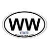 CafePress Wildwood NJ Oval Design Oval Car Bumper Sticker