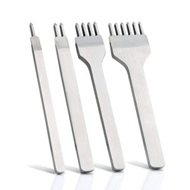 Zuoyou New Leather Craft Tool 4mm Hole Punches 1+2+4+6 Prong Lacing Stitching Punch Tool Kits Perforate Sew Tools