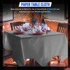 Venuscello 6 x Silver Paper Table Cover Cloths, 90cm x