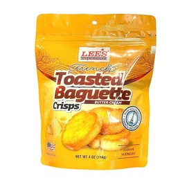 Combo - Butter Toasted Baguette and Garlic Toasted Baguette - Banh Mi Bo va Banh Mi Bo Toi - 3 Oz per Bag with 1 Butter and 1 Garlic - Baked in USA