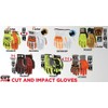 MCR Safety Predator Impact Mechanics Sasquatch Leather Palm Work Gloves,