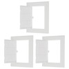 PATIKIL 6x5 Inch Removable Hinged Access Panel, 3Pcs ABS Plumbing