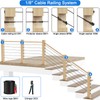 Steel DN Mate 10 Pack Black Invisible Cable Railing kit