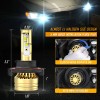 aqj 2PCS Faro Luces Fuertes Para Auto Coche Luz Carro