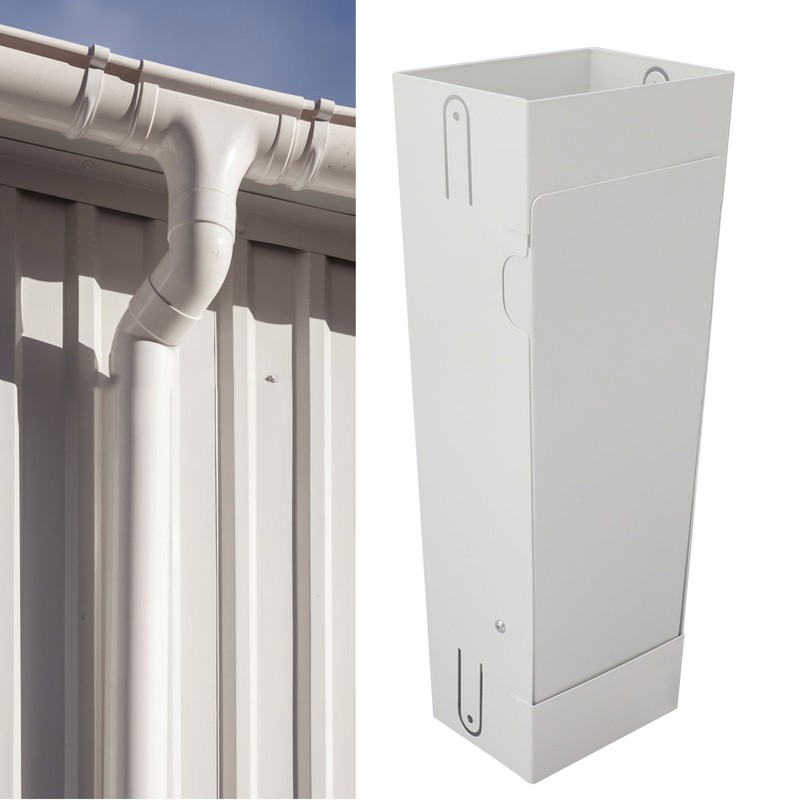 Rainwater Collection System 3x4in Downspout Water Diverter Connector System for
