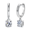 Blahanna Moissanite Earrings,S925 Sterling Silver Moissanite Hoop 1.0ct-2.0ct D Color