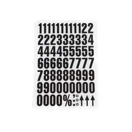 Magnetic Letter and Number Sets, 43mm Tall A-Z and 0-9 Magnetic Letters and Numbers for Labeling (White, Black Text, Numbers)