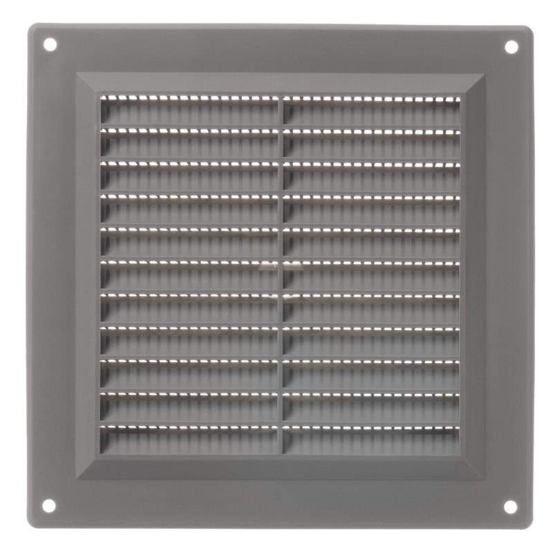 LIRAST 150x150mm / 6x6 inch Grey Plastic Ventilation Grille -