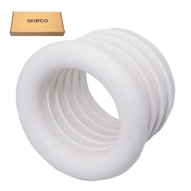 SKIR'CO White 32 x 25 mm Rubber Sleeve for Drain Pipe, Pipe Rubber Connector, Pipe Adapter, Rubber Reducer