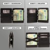 Matador Magic Genuine Leather Wallet, black/Black, Minimalist