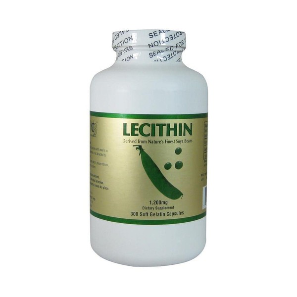lecithin 300 Soft Galatin Capsules, 1200 Mg