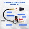 Turbo System Leakage Tester Kit,10 Pcs Boost Leak Tester with