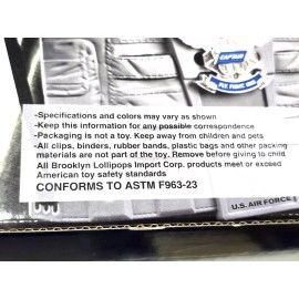 US Air Force Fighter Pilot Playset 6-piece Set Air Hose & Sun Visor