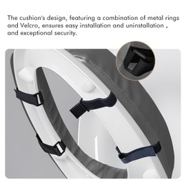 Toilet Seat Cushion with 2-inch High-Density Foam,Toilet Seat Riser-Suitable for Standard,Elongated Toilet Seats Commode Chairs Raised Toilet Seats(Grey)